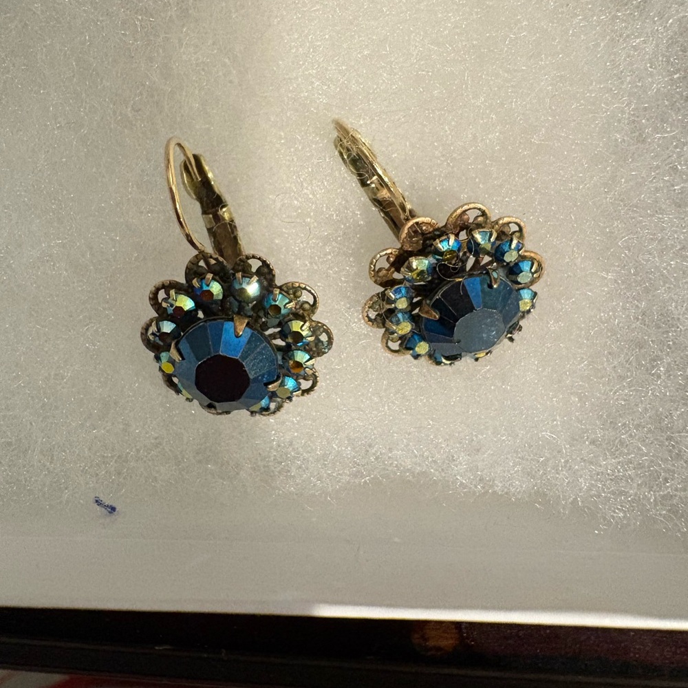 Elegant Black Crystal Earrings